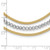 14K Two-tone Polished and Diamond-cut Layered Plus 2in ext. Necklace SF2985-15.75