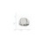 14k White Gold 12.5x12.5mm Closed Back Signet Ring RS604