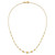 14K Polished and Textured Beaded 17in Necklace SF2859-17