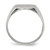 14k White Gold 12.5x12.5mm Open Back Signet Ring RS607