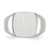 14k White Gold 12.5x12.5mm Open Back Signet Ring RS607