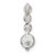 Sterling Silver Polished CZ Pendant QP2089
