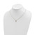 14k w/Rhodium Heart in Heart Necklace SF2882-18