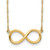 14K Polished Infinity Necklace SF2651-16.5