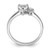 Sterling Silver Rhodium-plated Polished White Topaz and Diamond Ring QR7063APR-8