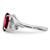 Sterling Silver Rhodium-plated Garnet Ring QR741-8