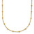14K Polished and Diamond-cut Beaded Necklace SF3036-16.75