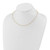 14K Polished and Diamond-cut Beaded Necklace SF3036-16.75