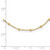 14K Polished and Diamond-cut Beaded Necklace SF3036-16.75