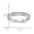 14K White Gold Lab Grown Diamond VS/SI FGH Wedding Band RM2669B-038-7WLG