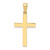 10k Polished Cross Pendant 10D3495