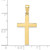 10k Polished Cross Pendant 10D3495