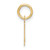 10k Small Script Initial J Charm 10YC1556J