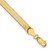 14K 7 inch 4mm Silky Herringbone with Lobster Clasp Bracelet SLK040-7