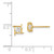 14k Madi K CZ Square Post Earrings SE2994