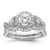 14K White Gold Lab Grown Diamond VS/SI FGH Semi-Mount Halo Eng Ring RM2167E-075-7WLG