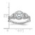 14K White Gold Lab Grown Diamond VS/SI FGH Semi-Mount Halo Eng Ring RM2167E-075-7WLG