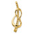 14K Two-Tone Slide SL583