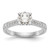14K White Gold Lab Grown Diamond VS/SI FGH Semi-mount Engagement Rin RM2882E-025-7WLG