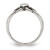 Sterling Silver Antiqued Claddagh Ring QR956-6