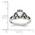 Sterling Silver Antiqued Claddagh Ring QR956-6