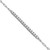 Sterling Shimmer Sterling Silver Rhodium-plated CZ 16 Stone 7 inch Paperclip Link Bracelet QSH104-7
