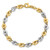 14k Two-Tone Polished Fancy Link Bracelet SF2341-7.5