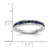 14k White Gold Blue Sapphire Complete Channel Band RM3454B-SA-W
