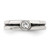 Sterling Silver CZ Antiqued Toe Ring QR844