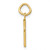 14k Small Polished Number 6 Charm SP06