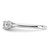 14K White Gold Lab Grown Diamond VS/SI FGH 5-Stone Complete Eng Ring RM5740E-033-CWLG