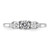 14K White Gold Lab Grown Diamond VS/SI FGH 5-Stone Complete Eng Ring RM5740E-033-CWLG