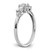 14K White Gold Lab Grown Diamond VS/SI FGH 5-Stone Complete Eng Ring RM5740E-033-CWLG