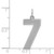 Sterling Silver/Rhodium-plated Satin Number 7 Charm QPP07