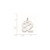 Sterling Silver/Rhodium-plated Satin Number 82 Charm QPM82