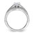 Sterling Silver Rhodium-plated 2-Piece CZ Size 6 Wedding Set Ring QR1328-6