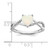  14k White Gold Created Opal and Diamond Heart Ring RM5890-OP-005-WA