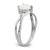  14k White Gold Created Opal and Diamond Heart Ring RM5890-OP-005-WA