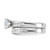 Sterling Silver Rhodium-plated 2-Piece CZ Size 7 Wedding Set Ring QR1338-7