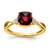 10k Checkerboard Garnet and Diamond Ring RM4393-GA-006-1YA