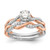 14K Two-Tone Lab Grown VS/SI FGH Dia Twist Design Complete Eng Ring RM5909E-050-CWRLG