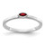 14k White Gold Bezel-set Marquise Garnet Ring RM4327-GA-W