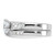Sterling Silver Rhodium-plated CZ 2 Piece Wedding Ring Set QR1331-6