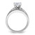 Sterling Silver Rhodium-plated 2-Piece CZ Size 6 Wedding Set Ring QR1338-6
