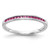14k White Gold Pink Sapphire Channel Band RM5623-PS-W