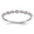 14k White Gold Diamond and Pink Sapphire Fancy Band RM5625-PS-003-WA