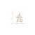 Sterling Silver/Rhodium-plated Satin Number 75 Charm QPS75