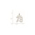 Sterling Silver/Rhodium-plated Satin Number 79 Charm QPS79