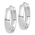 14k White Gold High Polished 5mm Hoop Earrings TF1402W
