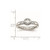 Chisel Stainless Steel Polished CZ Ring SR577-8